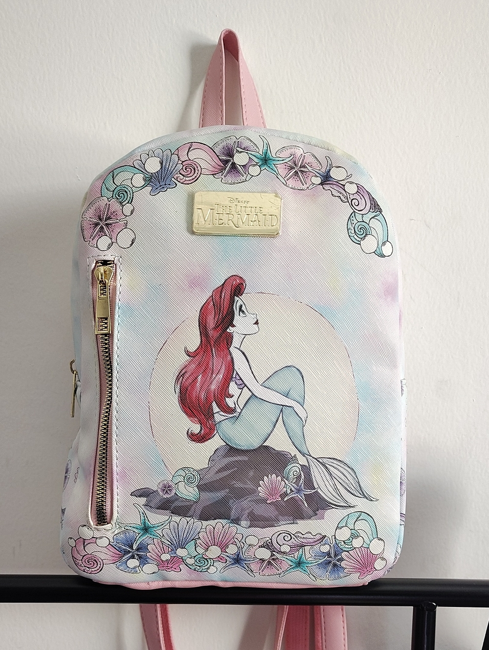 Disney The Little Mermaid Pink Illustration Mini Backpack